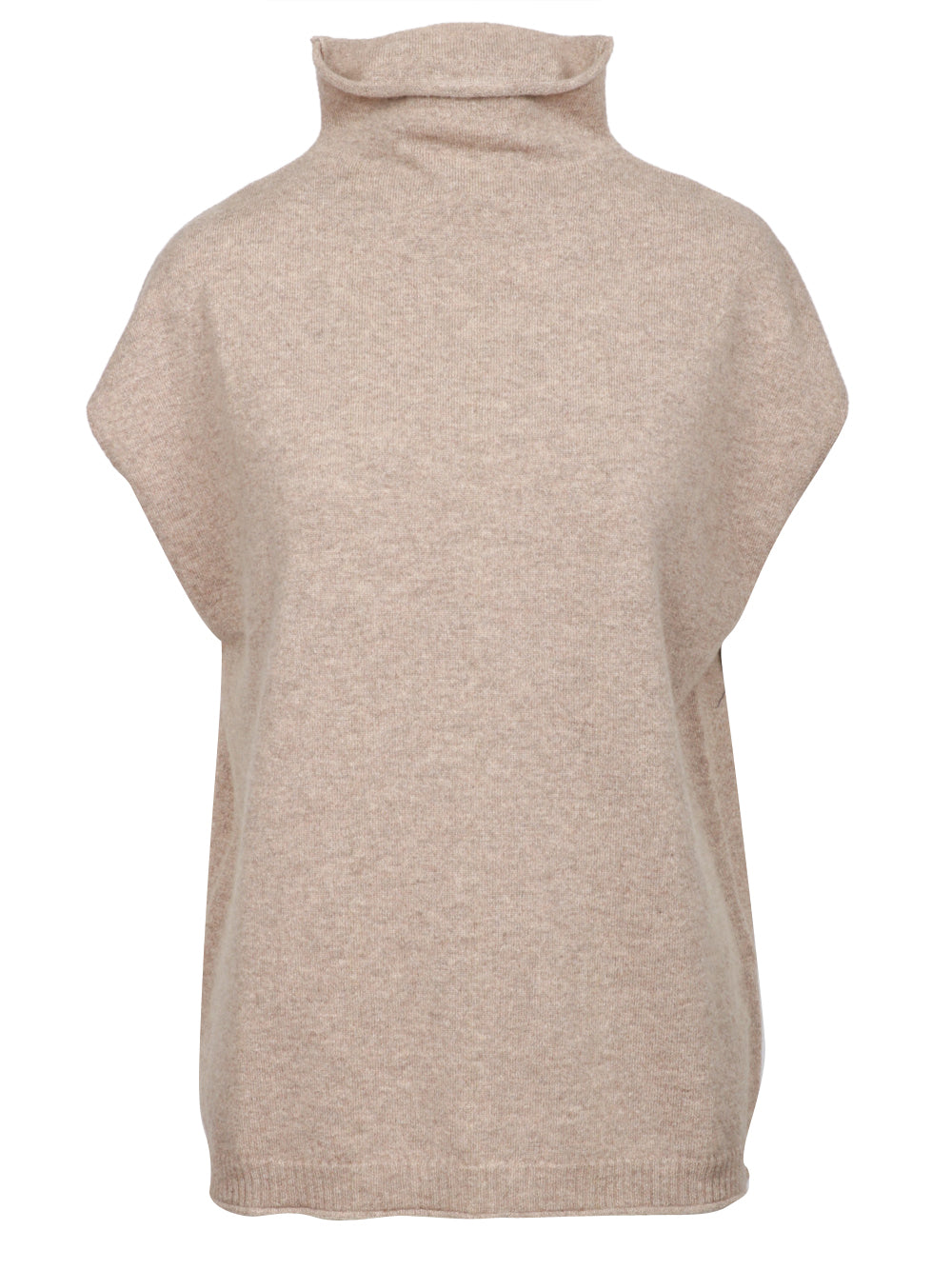 ERIKA CAVALLINI Gilet Aria in Cashmere Beige Tortora