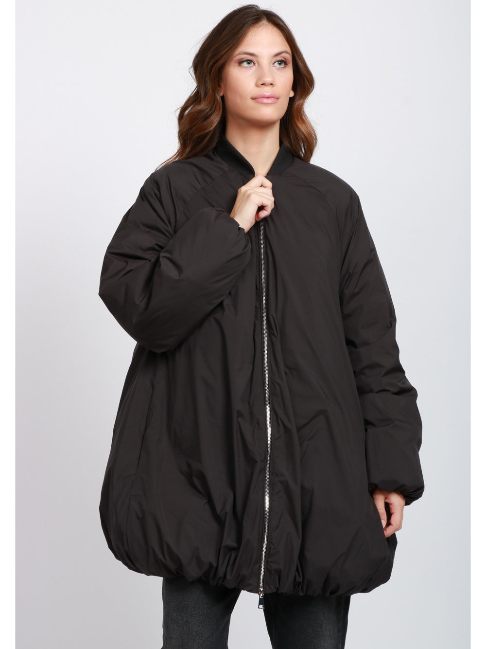 ERIKA CAVALLINI Bomber Francesca Imbottito Nero Nero
