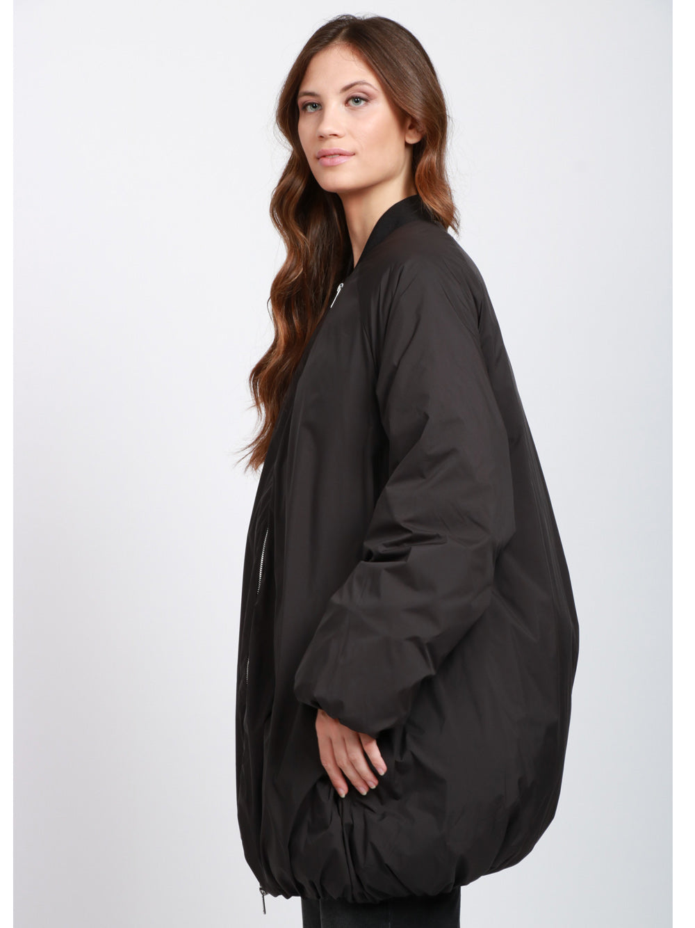 ERIKA CAVALLINI Bomber Francesca Imbottito Nero Nero
