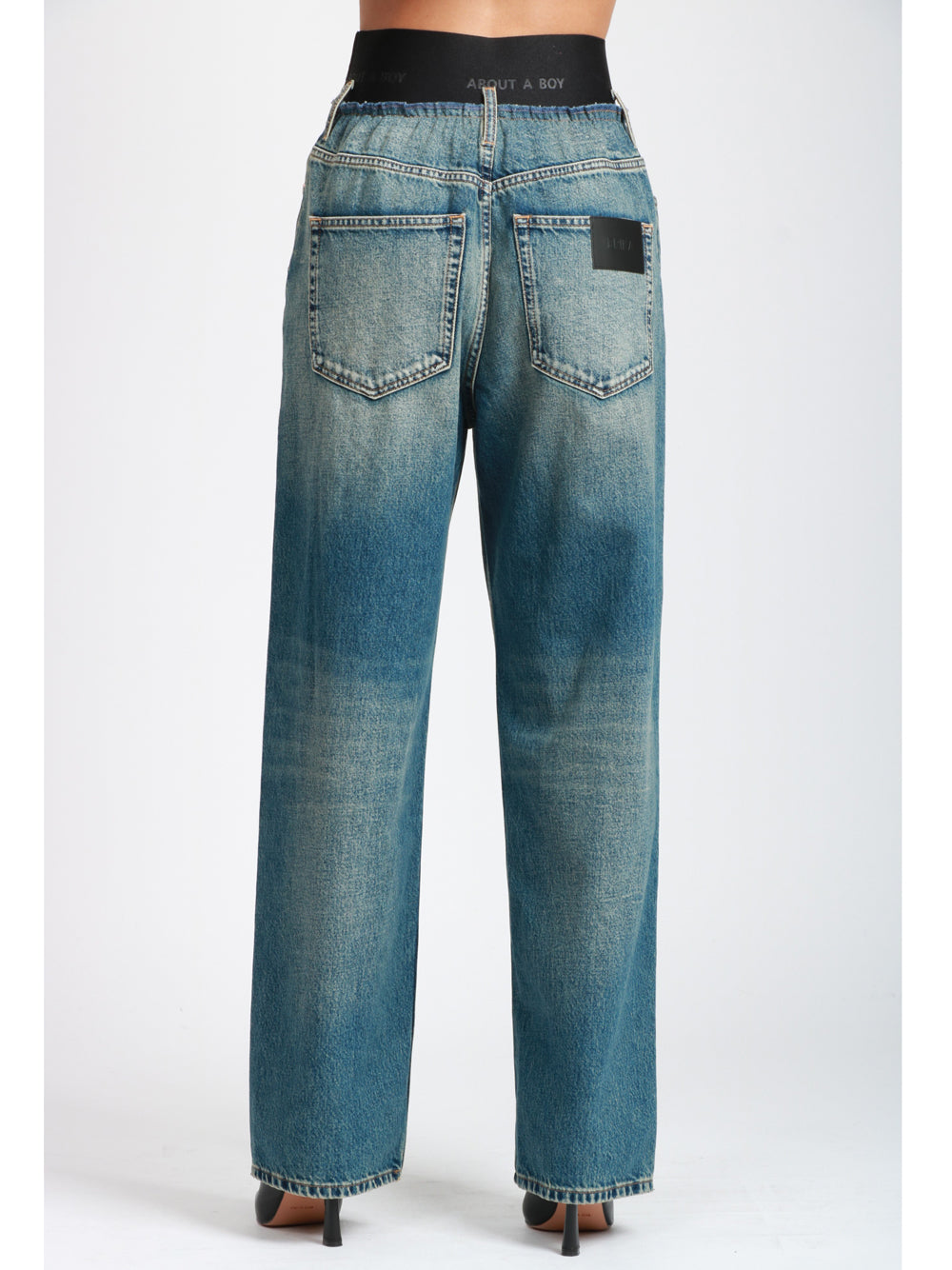 ERIKA CAVALLINI Jeans Loreley in Denim Chiaro con Banda Elastica Denim