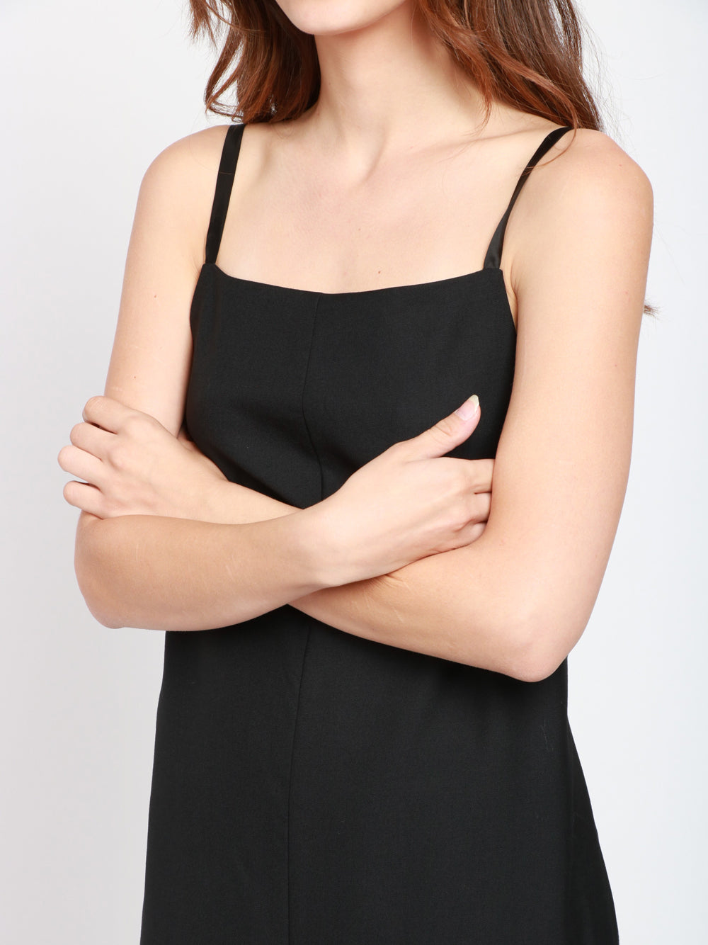 ERIKA CAVALLINI Top Luisa in Lana Asimmetrico Nero Nero