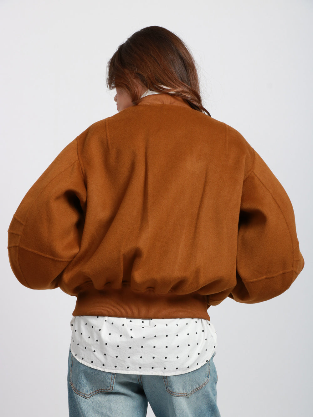 ESSENTIEL ANTWERP Bomber Isoft in Lana Color Biscotto Biscotto