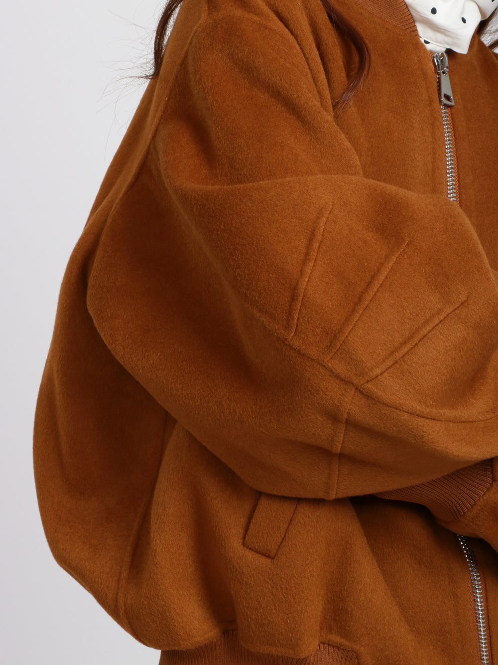 ESSENTIEL ANTWERP Bomber Isoft in Lana Color Biscotto Biscotto