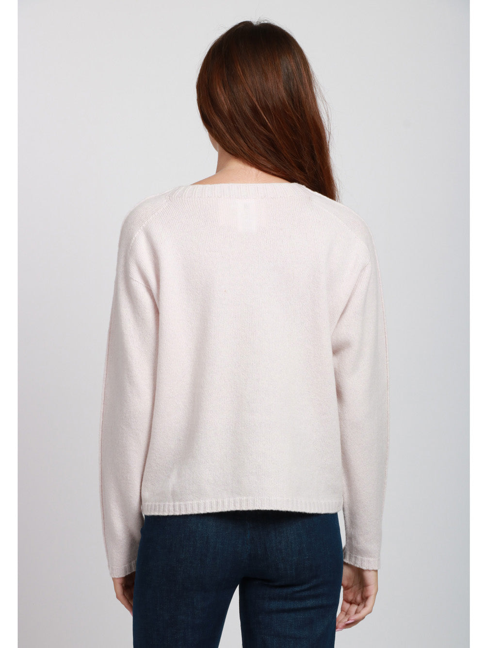 FLOOR Maglia Girocollo in Lana Merino Avorio Avorio
