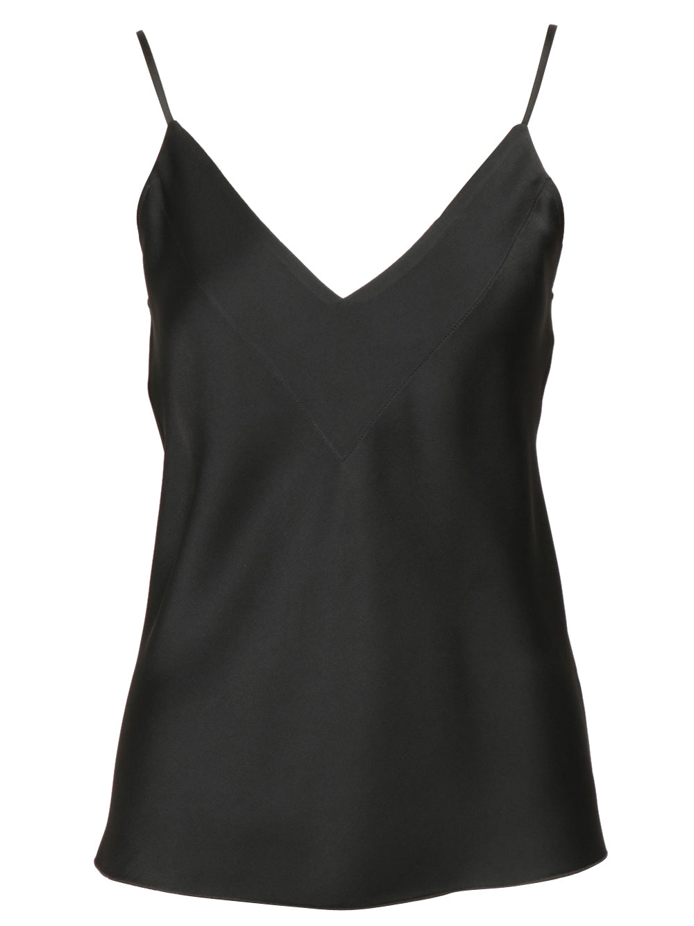 FORTE FORTE Top in Raso Nero Nero