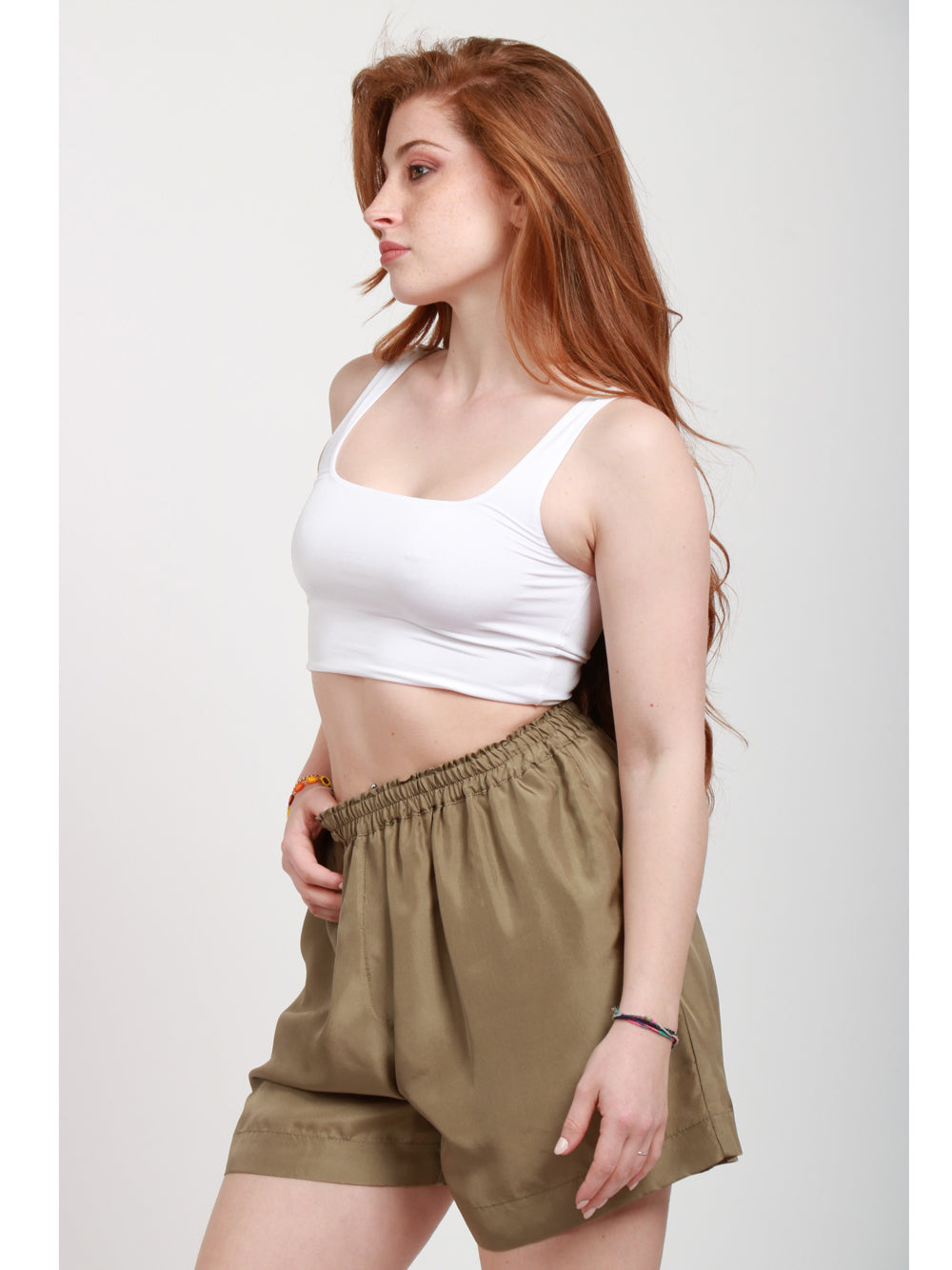 FORTE FORTE Top Bralette Bianco Bianco