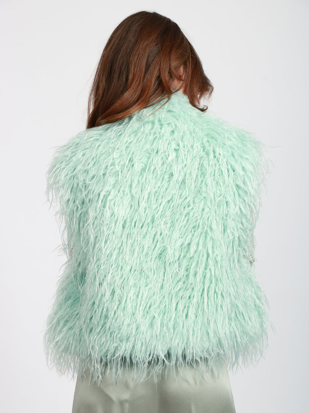 FORTE FORTE Gilet in Eco Mongolia Celeste Celeste