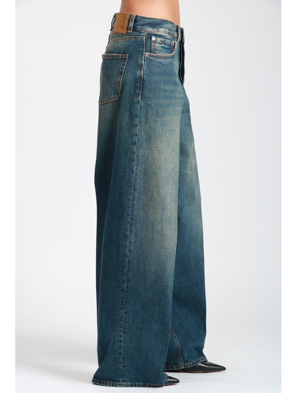 HAIKURE Jeans Bethany in Denim di Cotone Blu Denim Blu