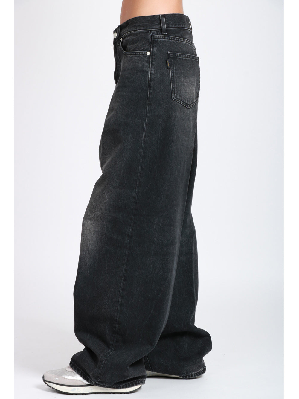 HAIKURE Jeans Bethany in Denim di Cotone Neri Denim Nero