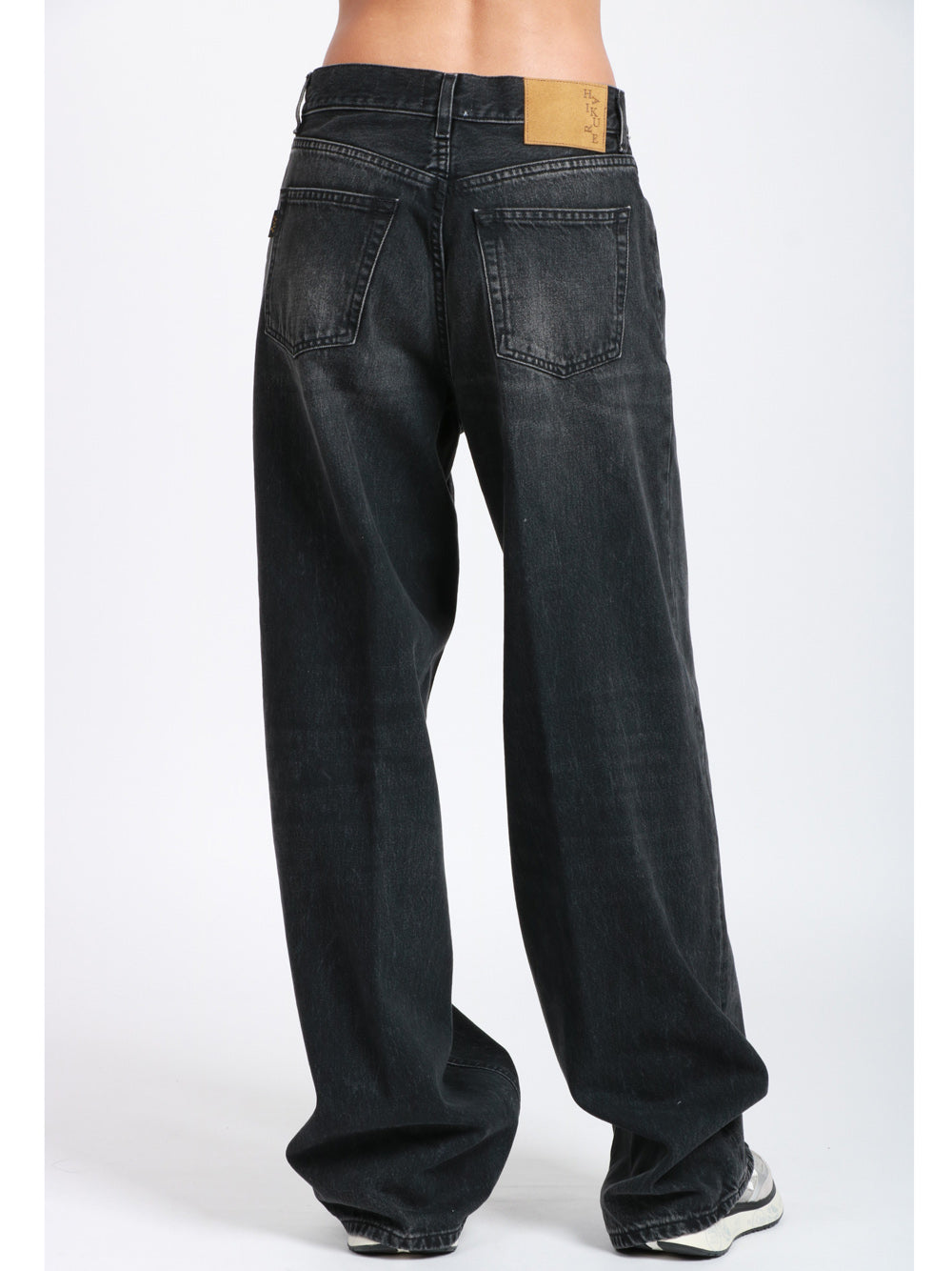 HAIKURE Jeans Bethany in Denim di Cotone Neri Denim Nero