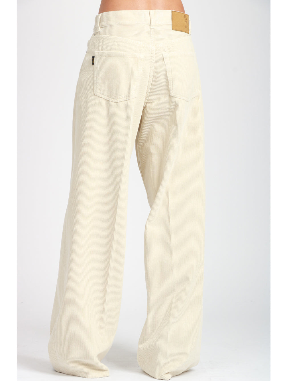 HAIKURE Pantaloni Bethany Velvet a Costine Ecru Ecru