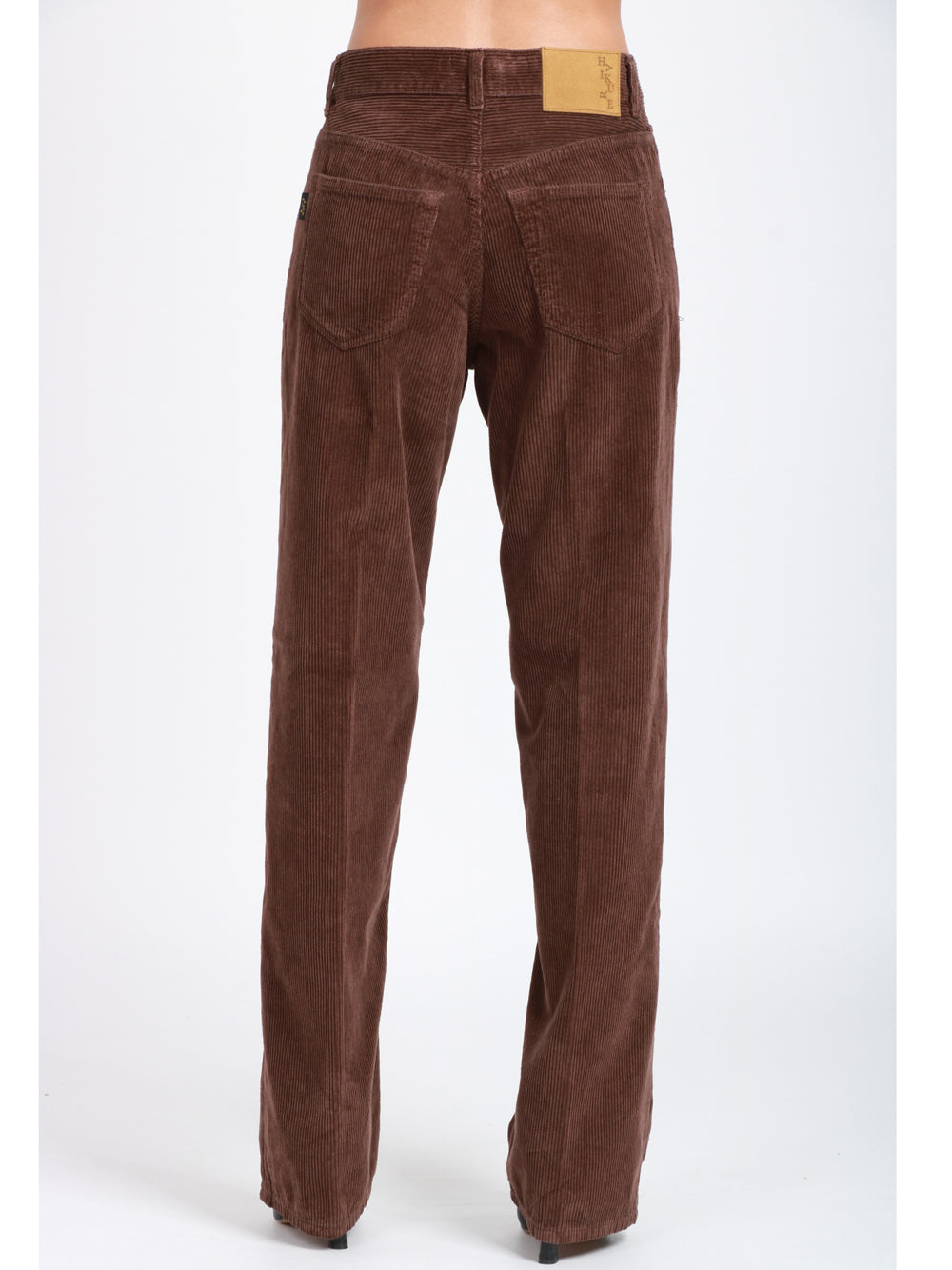 HAIKURE Pantaloni Bonnie in Velluto a Costine Marrone Marrone