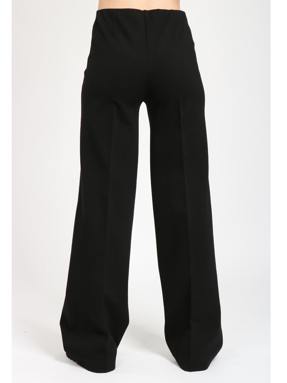 JUCCA Pantaloni Palazzo in Punto Milano Neri Nero