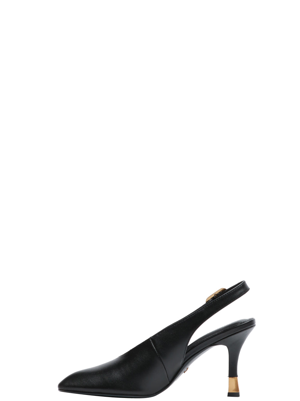 LOLA CRUZ Scarpe Décolleté Livia Slingback in Pelle Nere Nero
