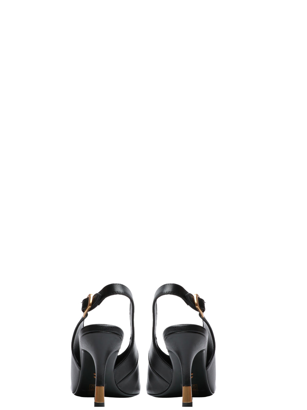 LOLA CRUZ Scarpe Décolleté Livia Slingback in Pelle Nere Nero