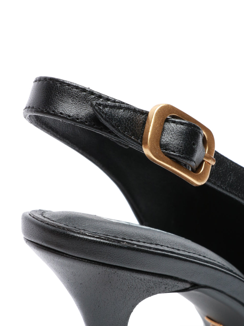 LOLA CRUZ Scarpe Décolleté Livia Slingback in Pelle Nere Nero