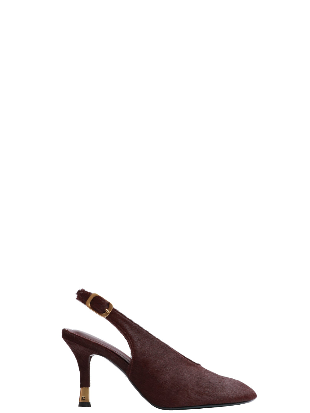 LOLA CRUZ Scarpe Décolleté Livia Slingback in Cavallino Bordeaux Bordeaux