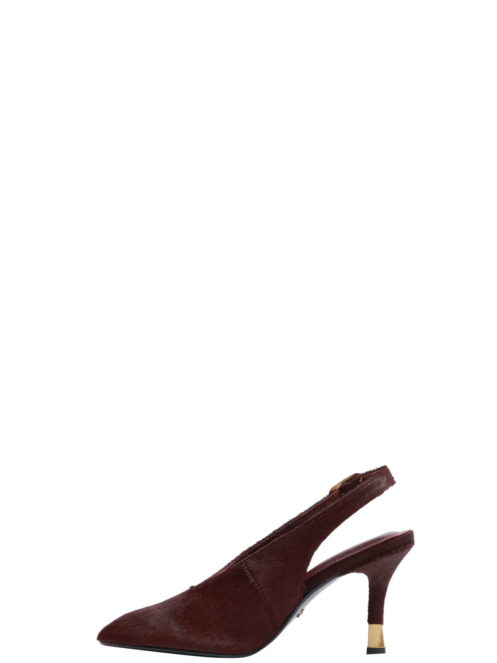 LOLA CRUZ Scarpe Décolleté Livia Slingback in Cavallino Bordeaux Bordeaux