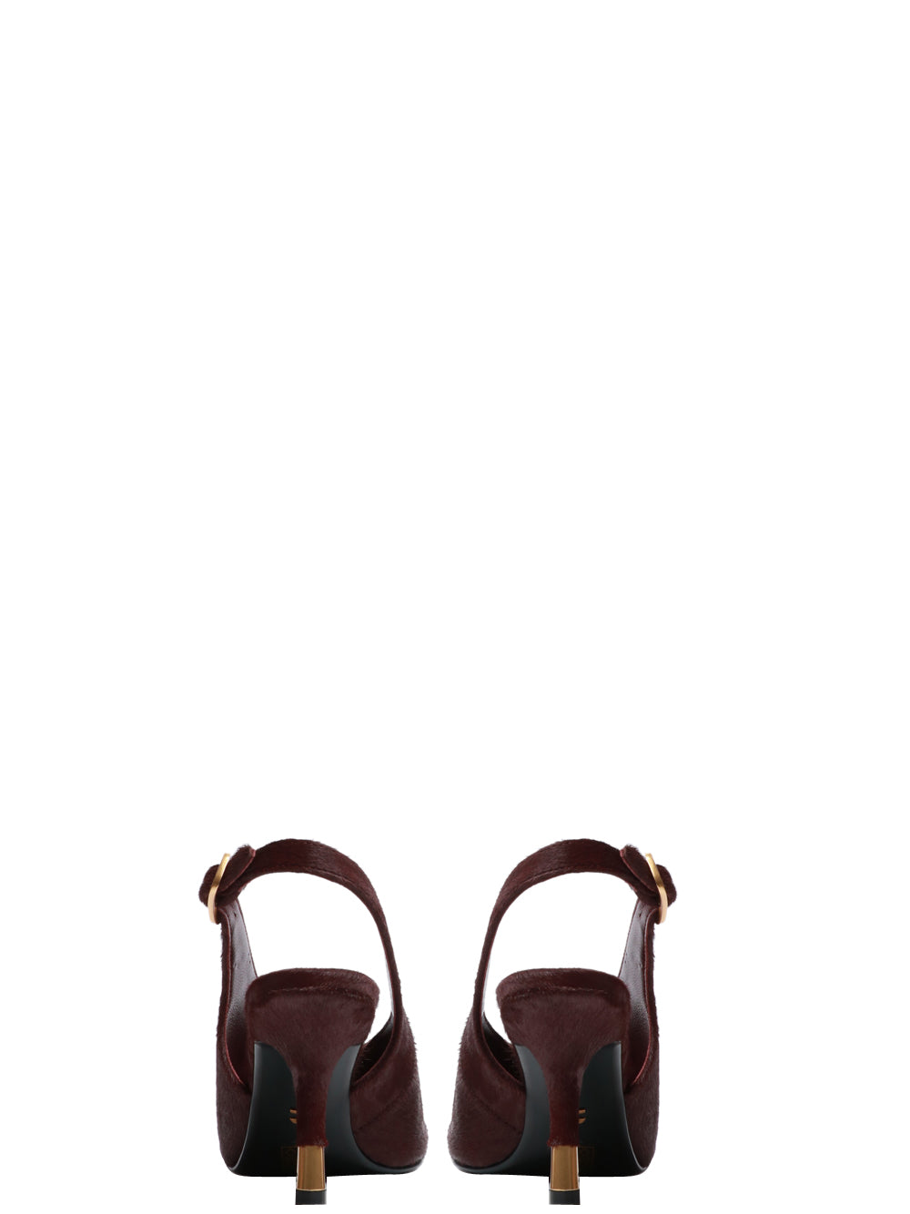 LOLA CRUZ Scarpe Décolleté Livia Slingback in Cavallino Bordeaux Bordeaux