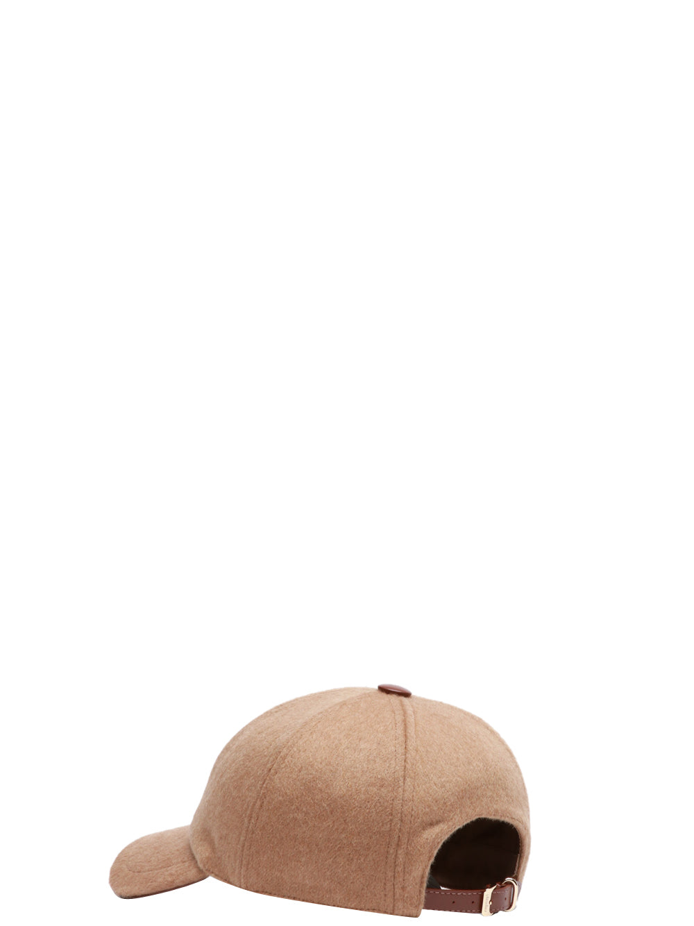 MAX MARA Cappello da Baseball Fedora in Cammello Beige Camel