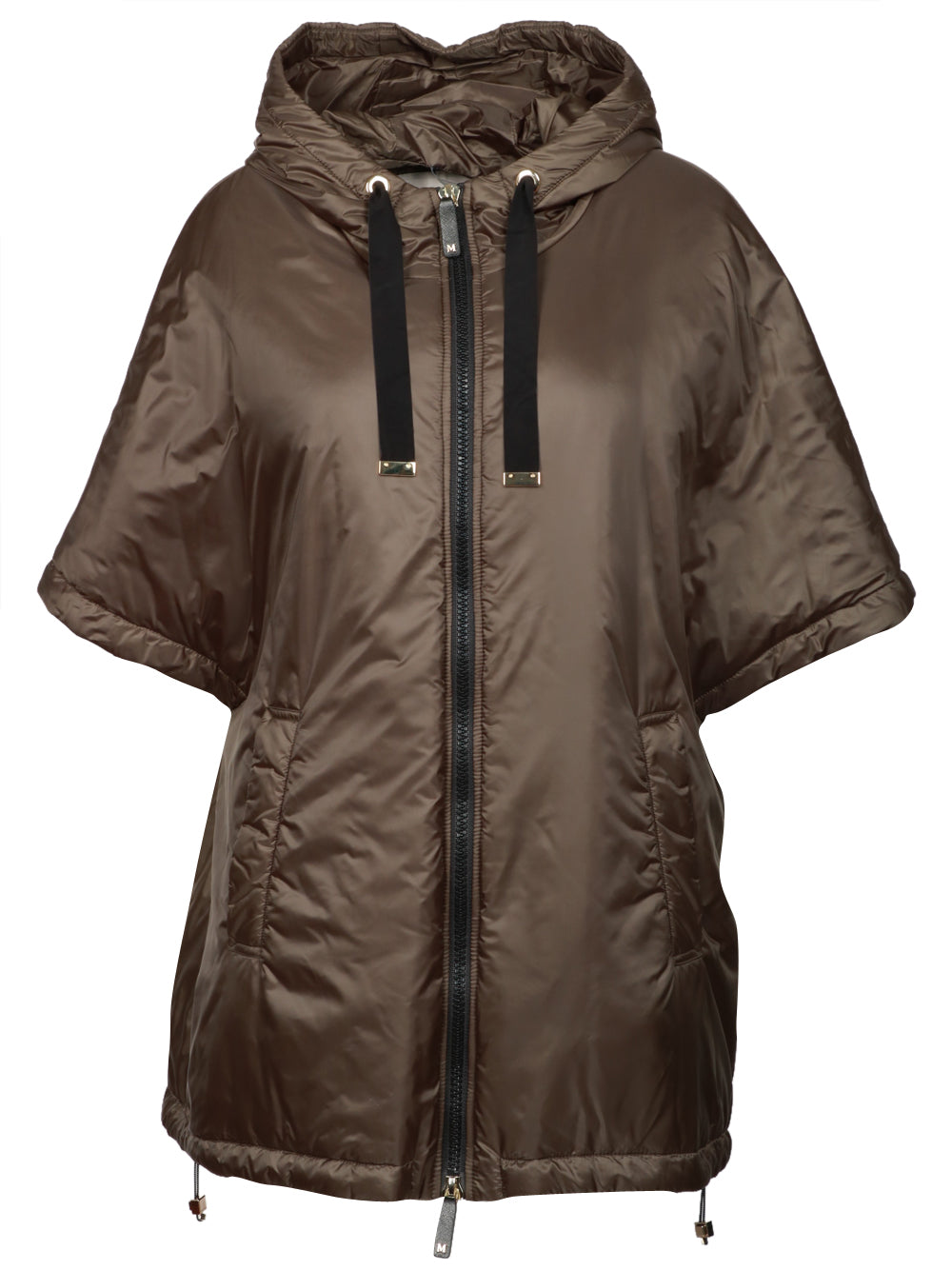 MAX MARA THE CUBE Piumino cappa Greenci in tessuto antigoccia verde militare Verde militare