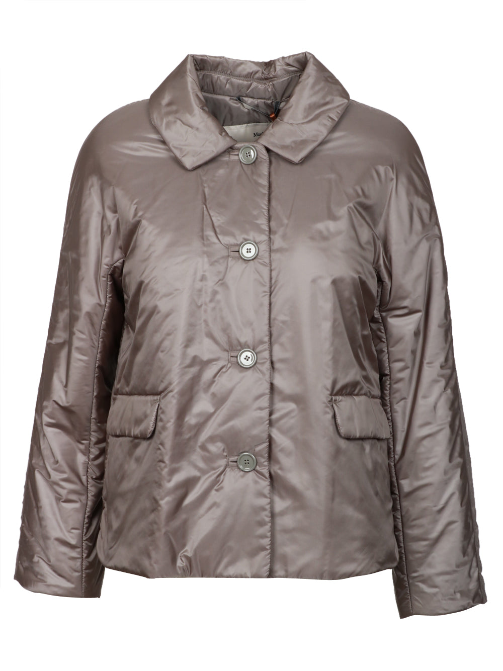 MAX MARA THE CUBE Caban Greens Monopetto in Tessuto Antigoccia Verde Verde