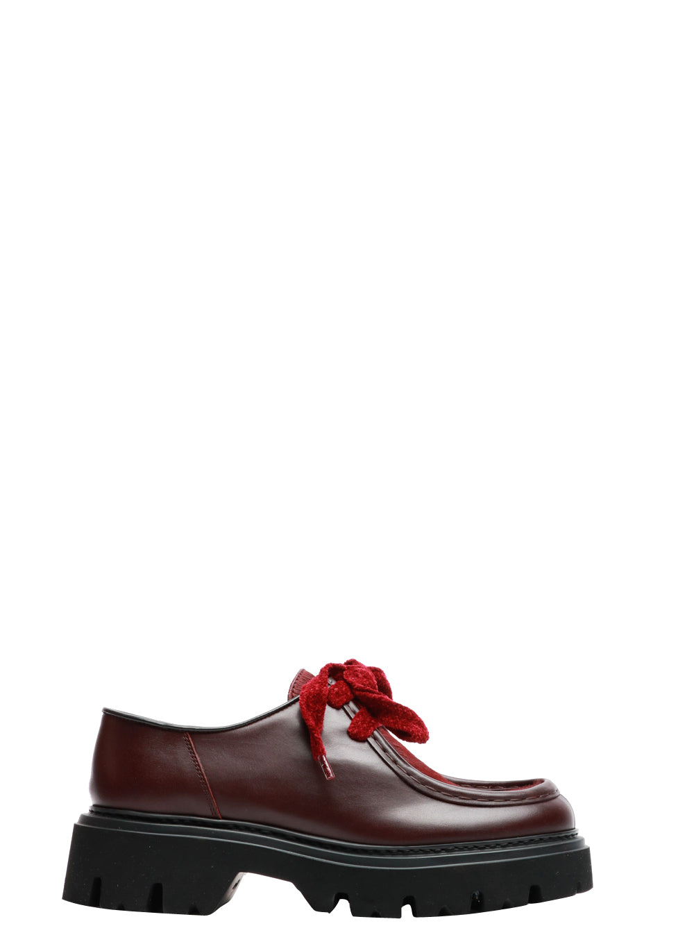 MAZE Scarpe Mocassino Dora in Pelle Bordeaux Viola/bordeaux