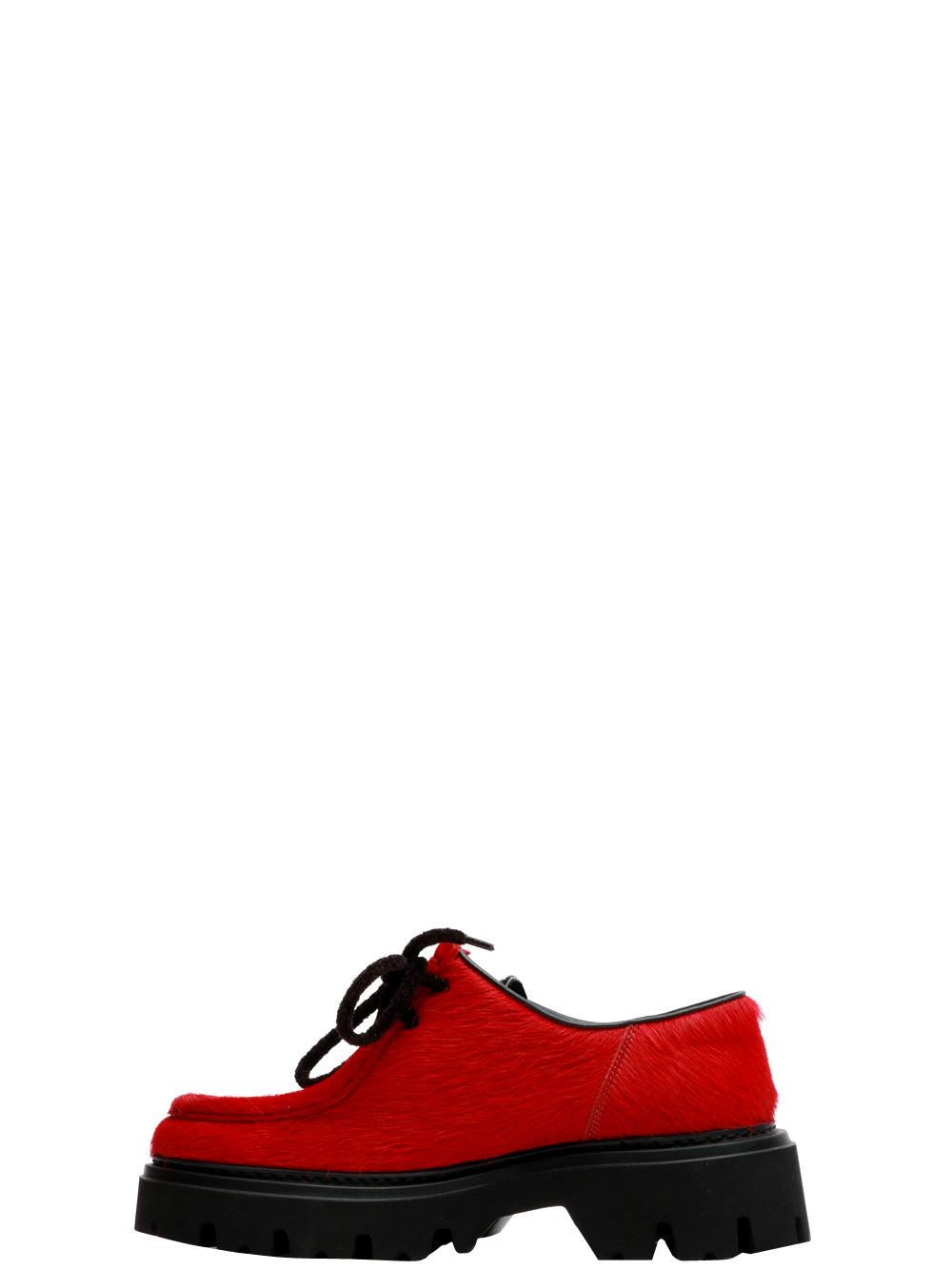 MAZE Scarpe Mocassino Dora in Cavallino Rosse Rosso/nero/bianco