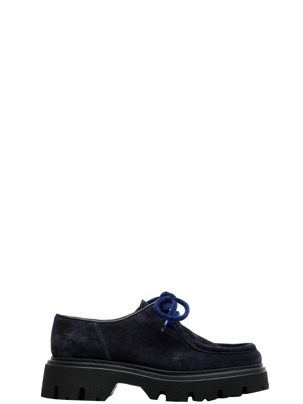 MAZE Scarpe Mocassino Dora in Pelle Scamosciata Bu Blu