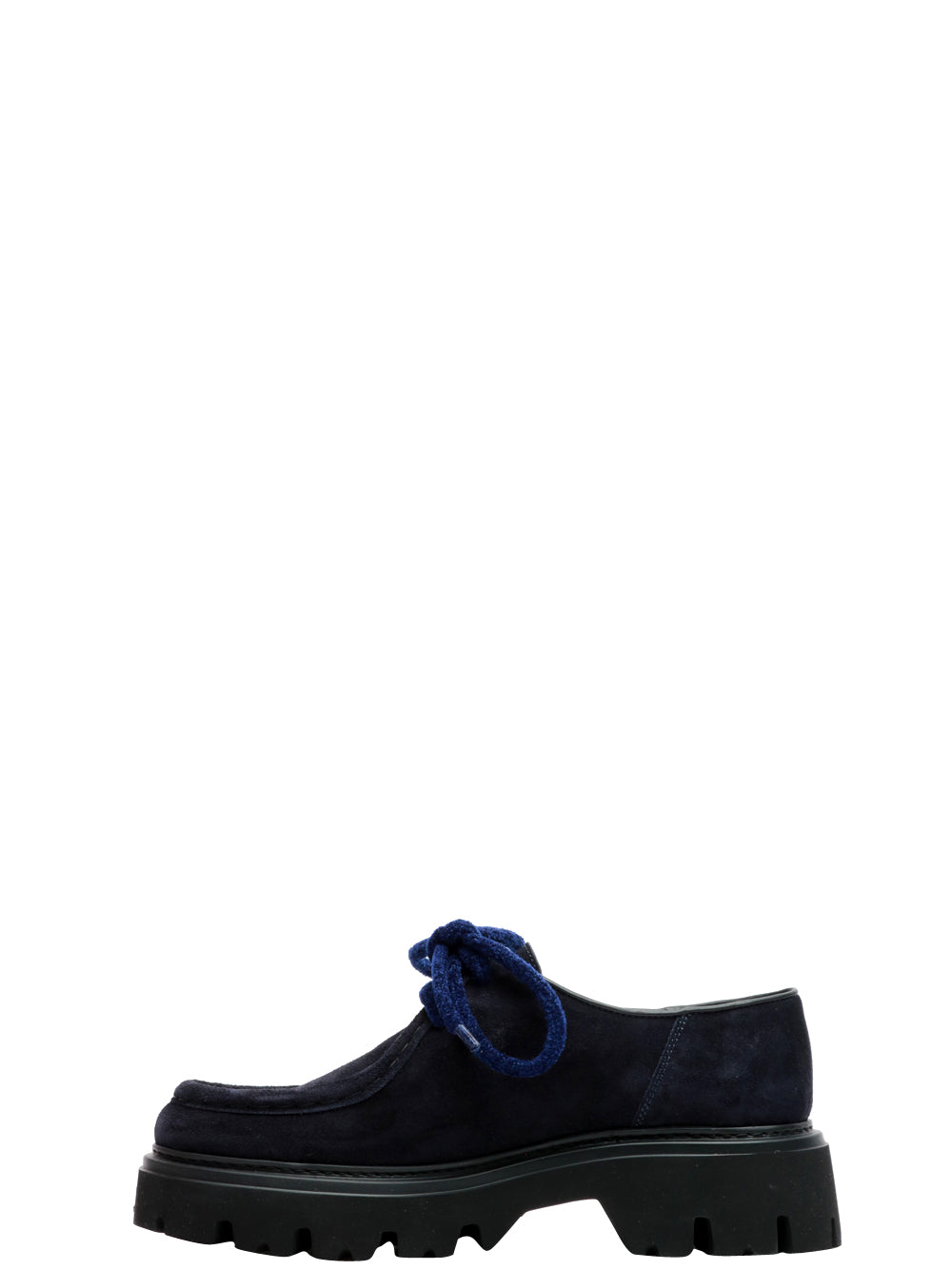 MAZE Scarpe Mocassino Dora in Pelle Scamosciata Bu Blu