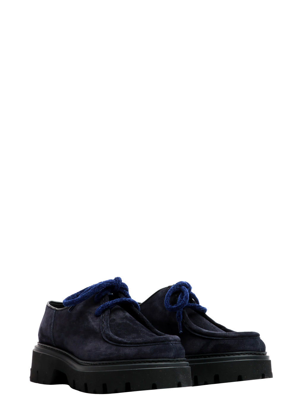 MAZE Scarpe Mocassino Dora in Pelle Scamosciata Bu Blu