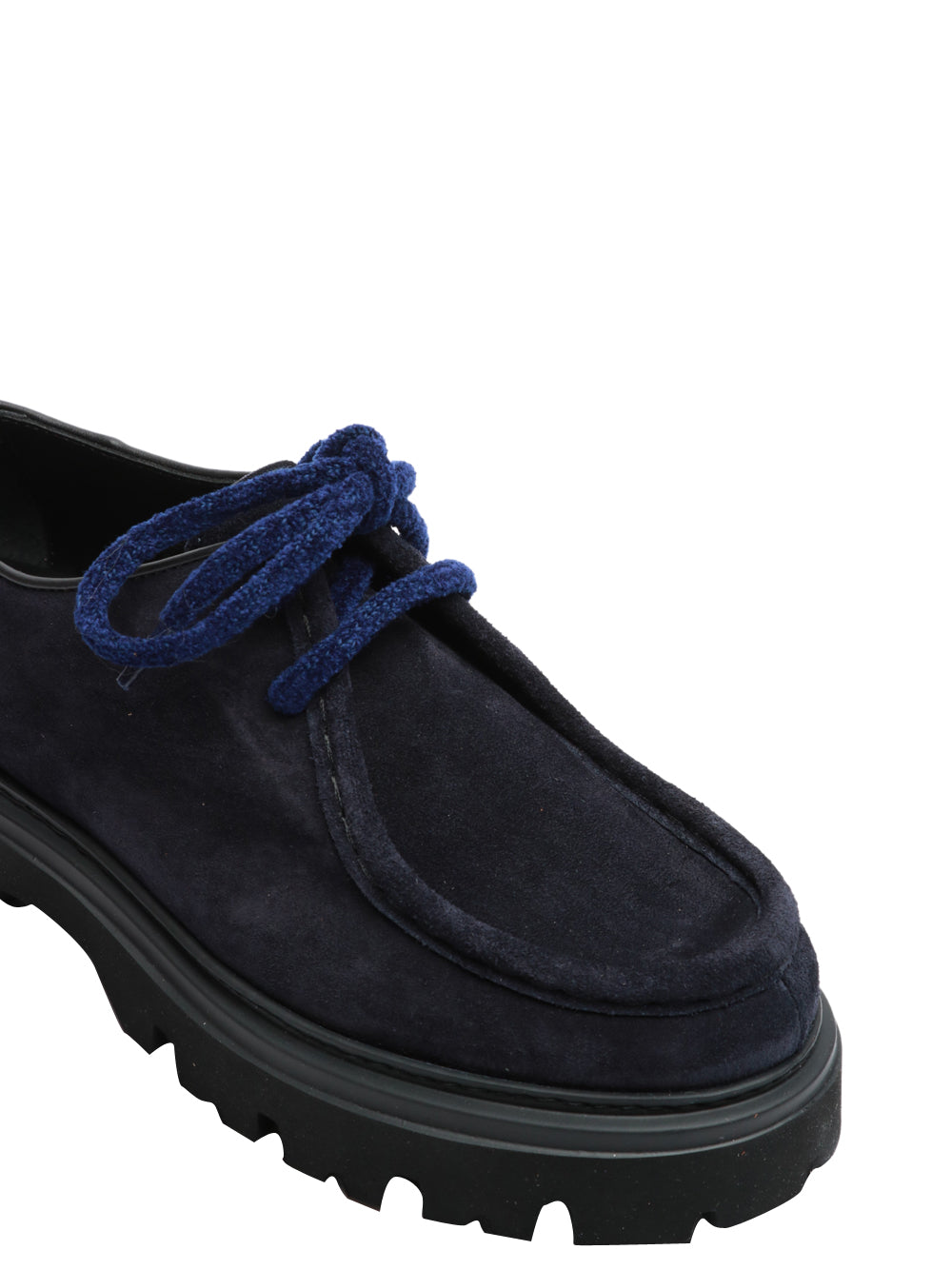MAZE Scarpe Mocassino Dora in Pelle Scamosciata Bu Blu