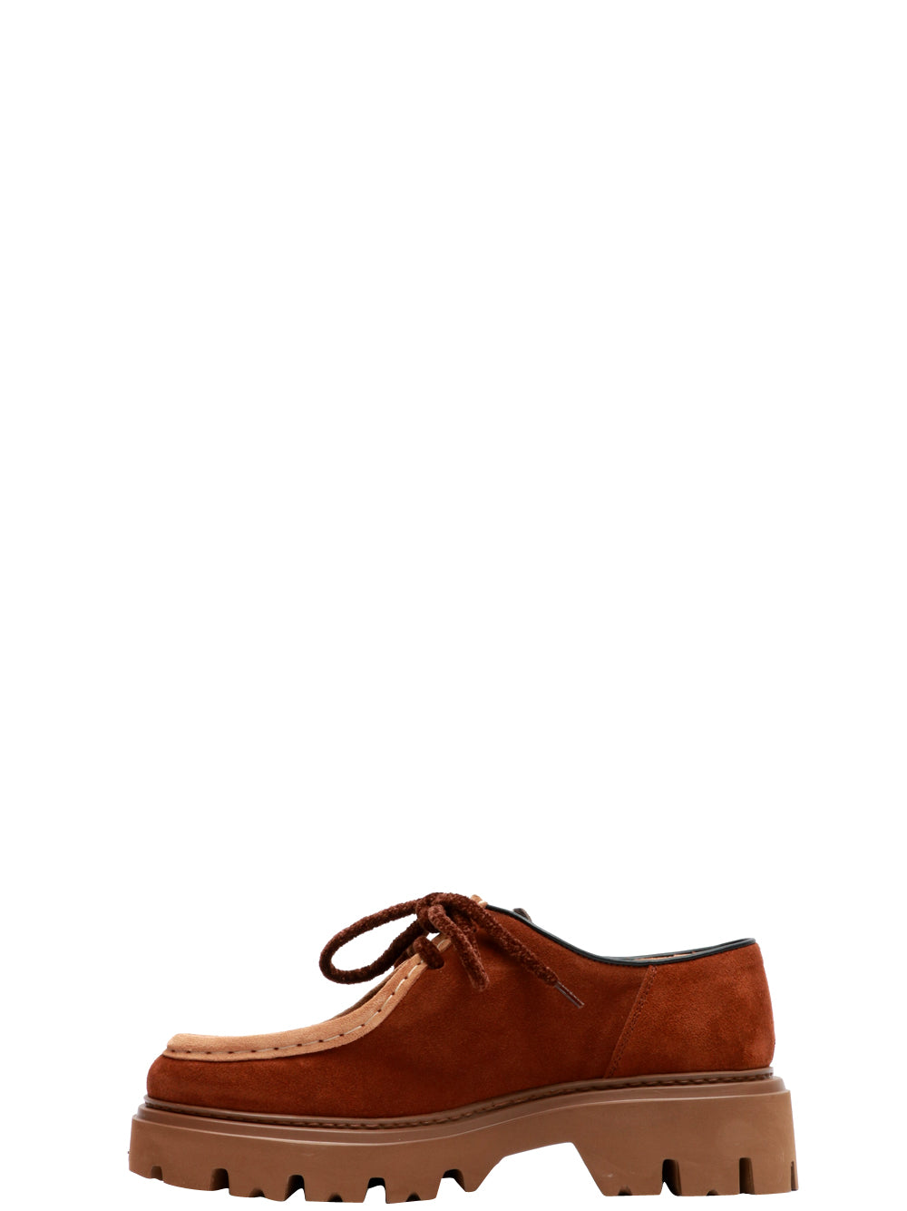 MAZE Scarpe Mocassino Dora in Pelle Scamosciata Cuoio Bruciato/marrone
