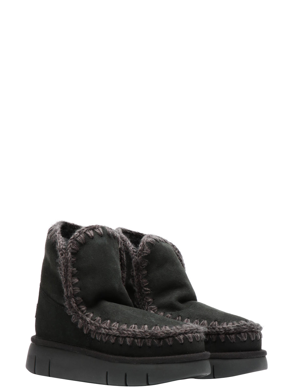 MOU Stivali Eskimo 18 Bounce in Suede Neri Nero