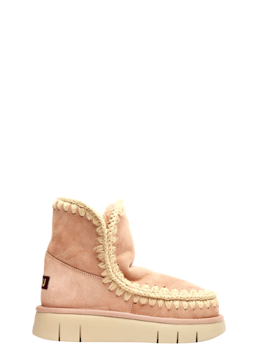 MOU Stivali Eskimo 18 Bounce in Suede Cipria Cipria