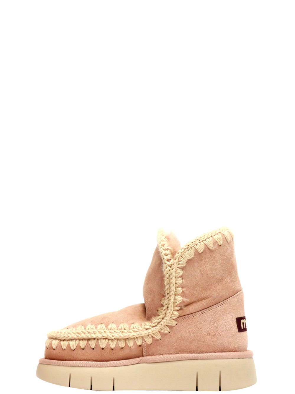 MOU Stivali Eskimo 18 Bounce in Suede Cipria Cipria