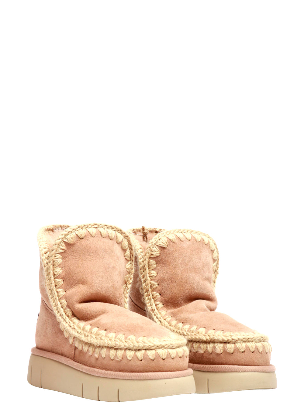 MOU Stivali Eskimo 18 Bounce in Suede Cipria Cipria