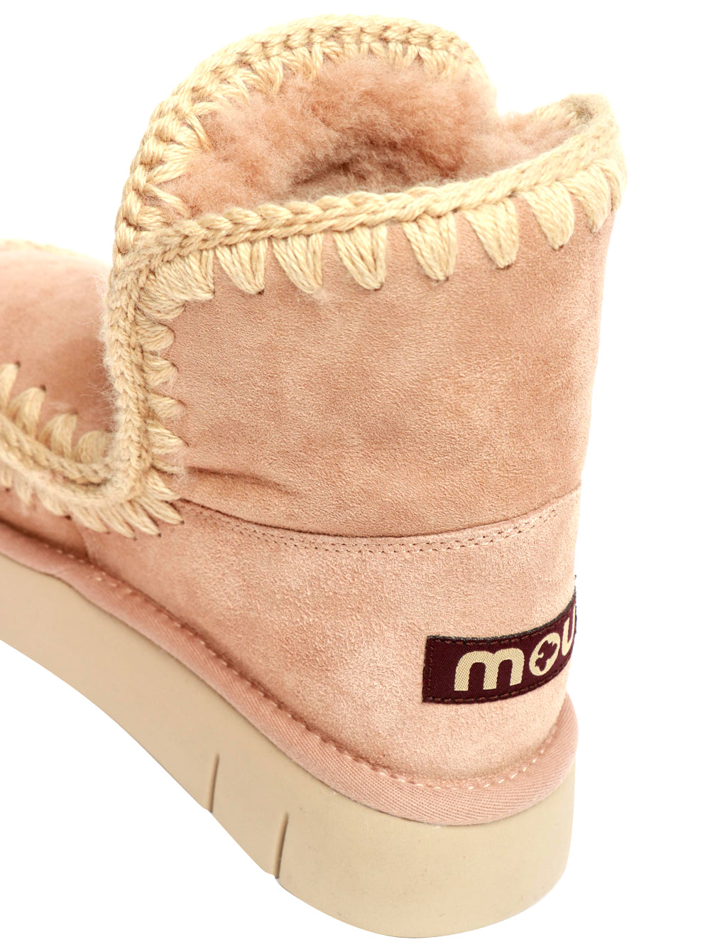 MOU Stivali Eskimo 18 Bounce in Suede Cipria Cipria
