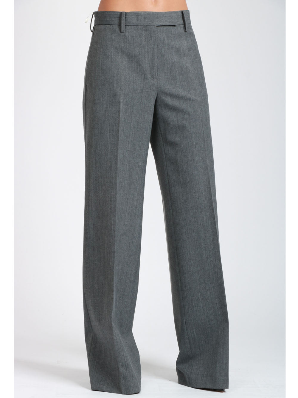 N°21 Pantaloni in Fresco di Lana Grigi Grigio