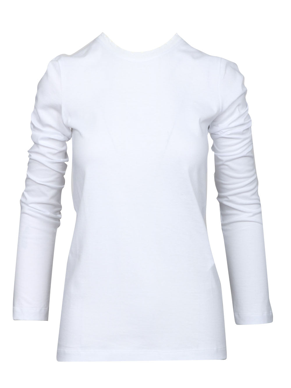 N°21 T-shirt in Cotone Bianca con Ricamo sullo Scollo Bianco