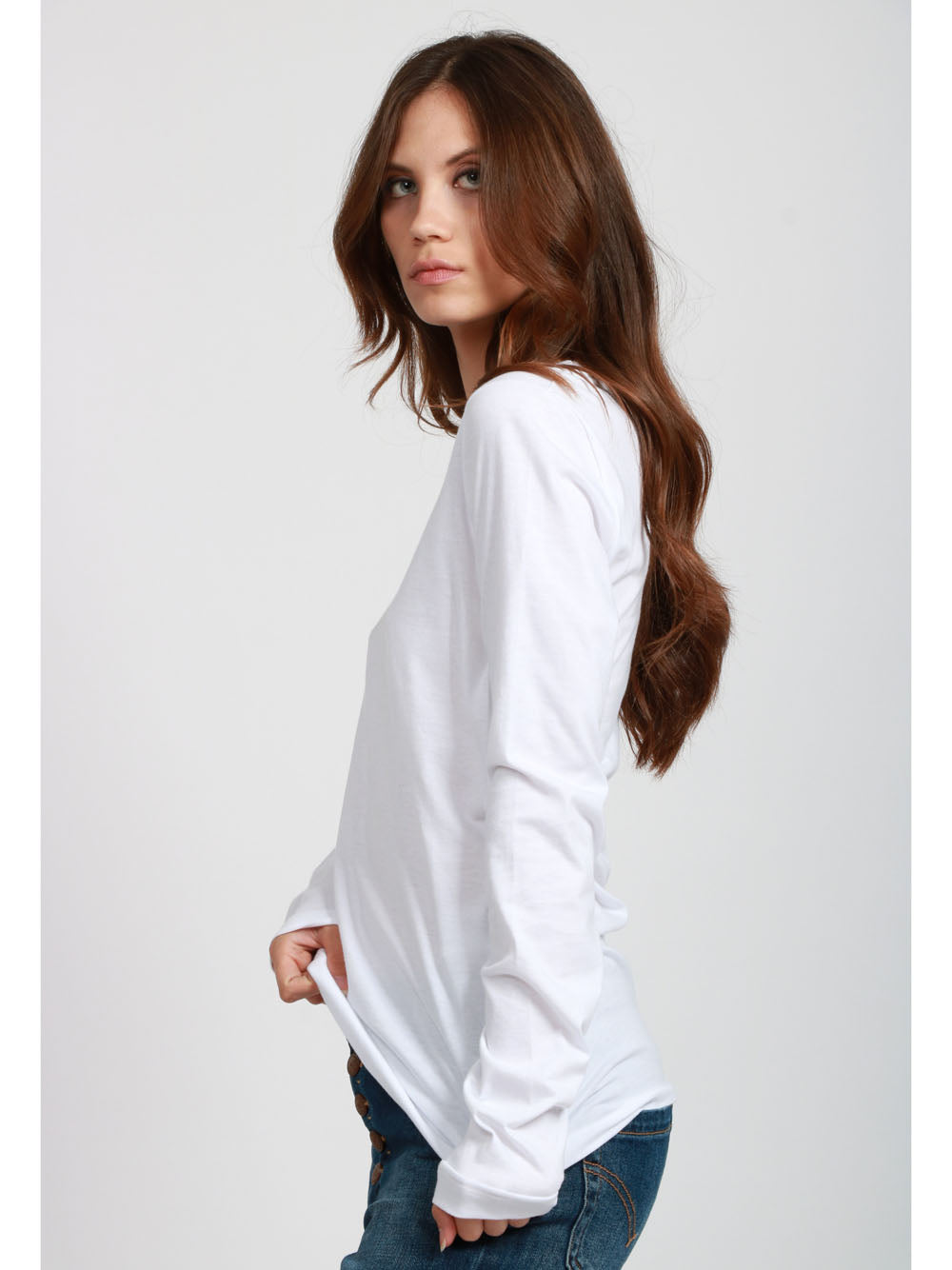 N°21 T-shirt in Cotone Bianca con Ricamo sullo Scollo Bianco