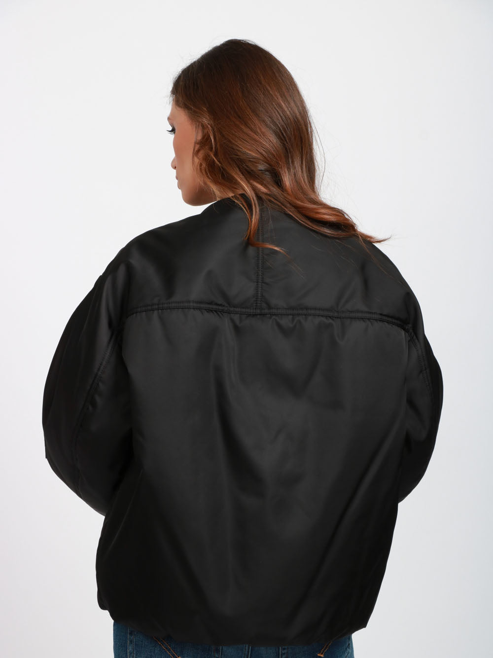 N°21 Bomber Imbottito Over Nero Nero