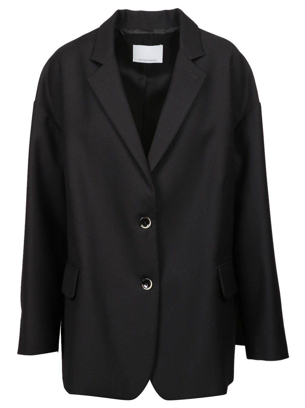 NINE INTHE MORNING Giacca Tecla Over Monopetto in Fresco di Lana Nera Nero