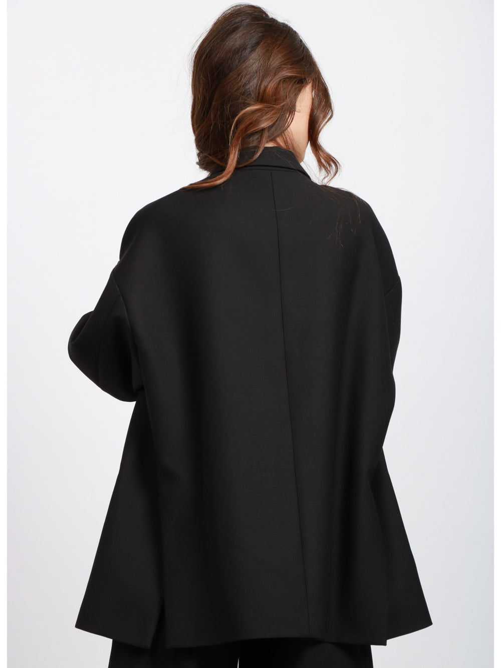 NINE INTHE MORNING Giacca Tecla Over Monopetto in Fresco di Lana Nera Nero