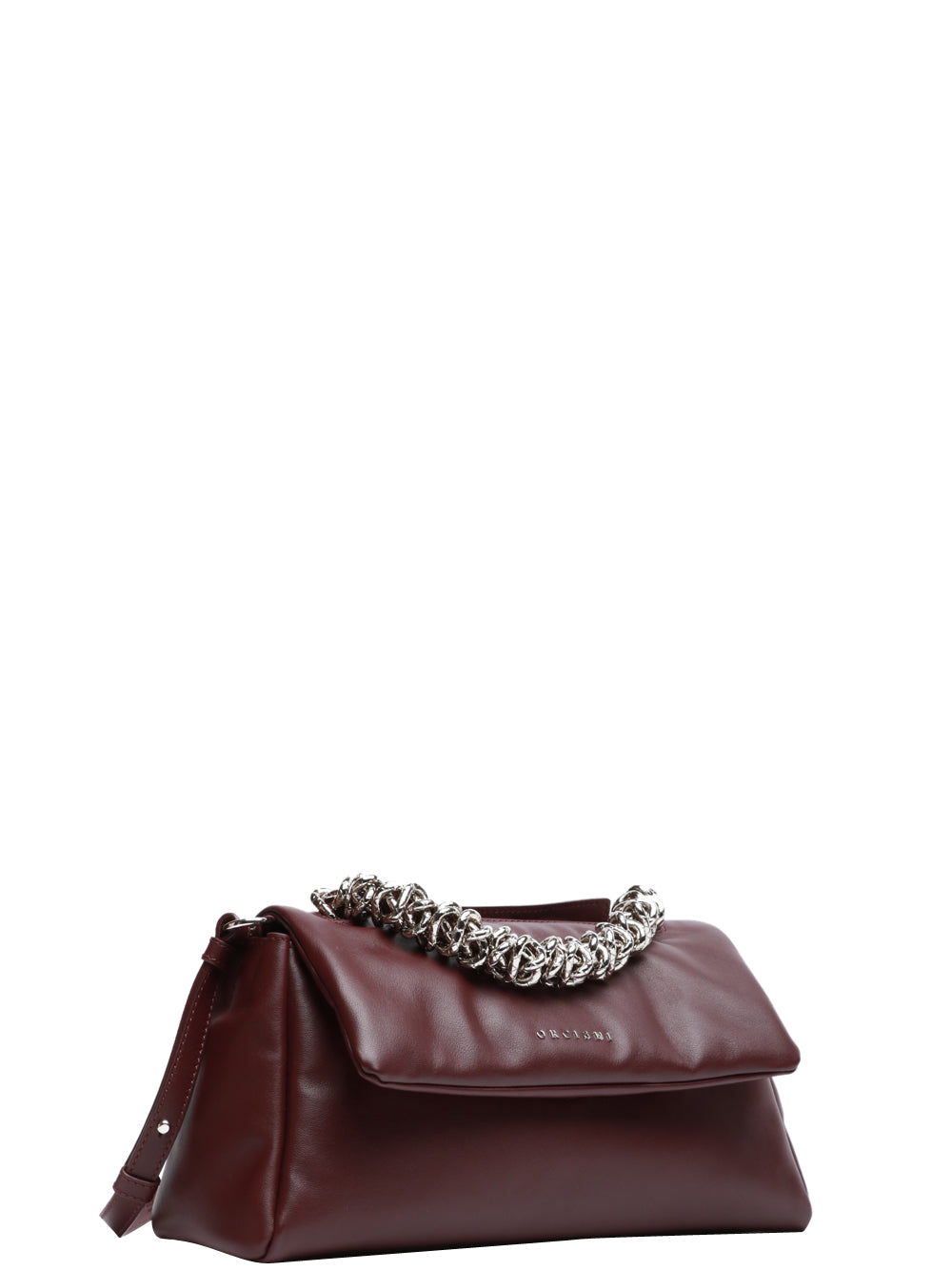 ORCIANI Borsa a Mano Sveva Longuette Bold in Pelle Bordeaux Bordeaux