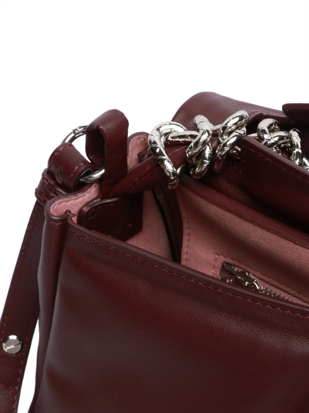 ORCIANI Borsa a Mano Sveva Longuette Bold in Pelle Bordeaux Bordeaux