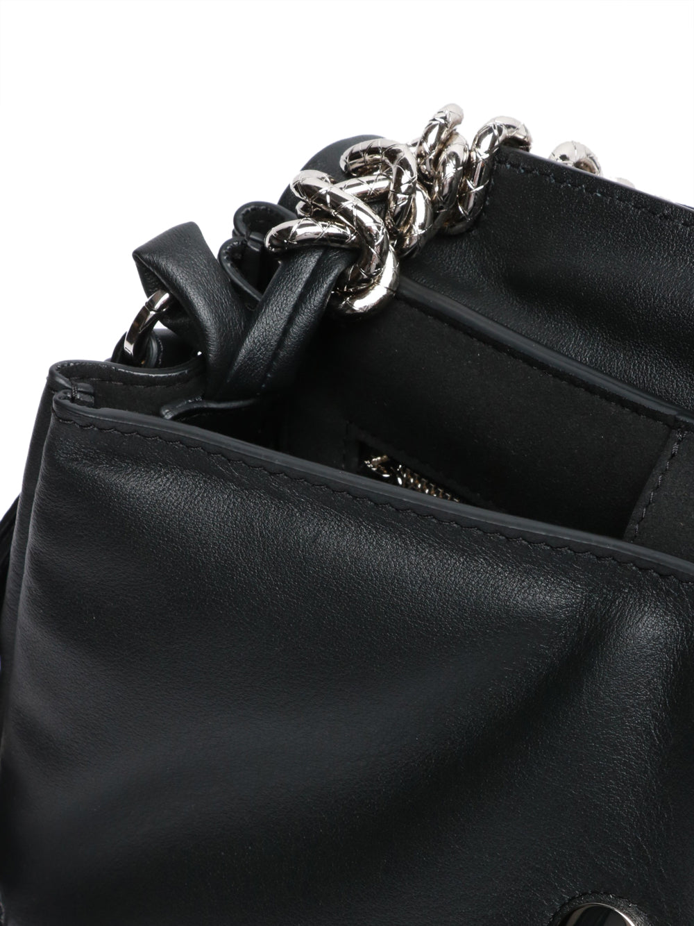 ORCIANI Borsa a Mano Sveva Longuette Bold in Pelle Nera Nero