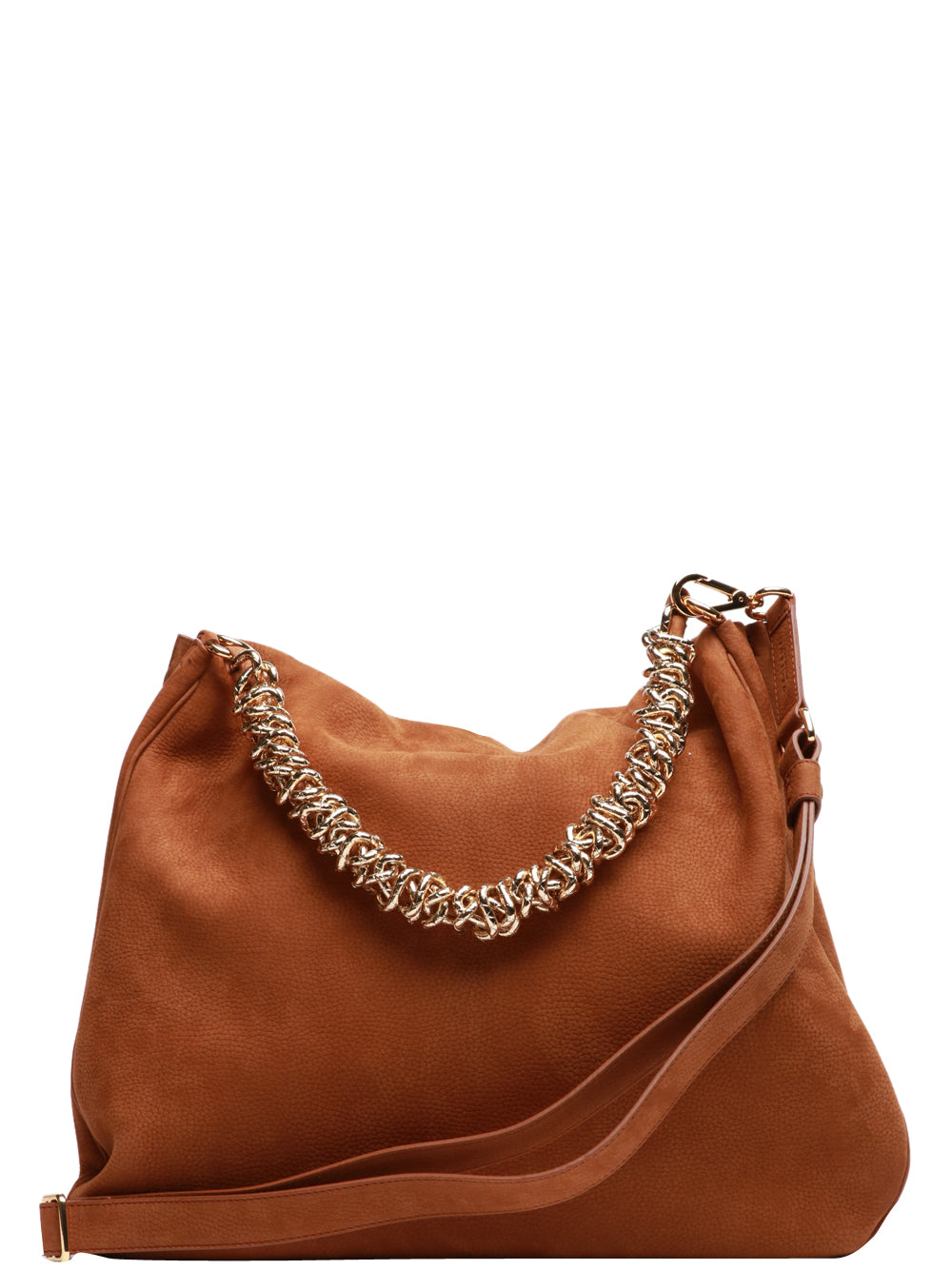ORCIANI Borsa a Spalla Diana Large in Nabucco Cuoio Cuoio