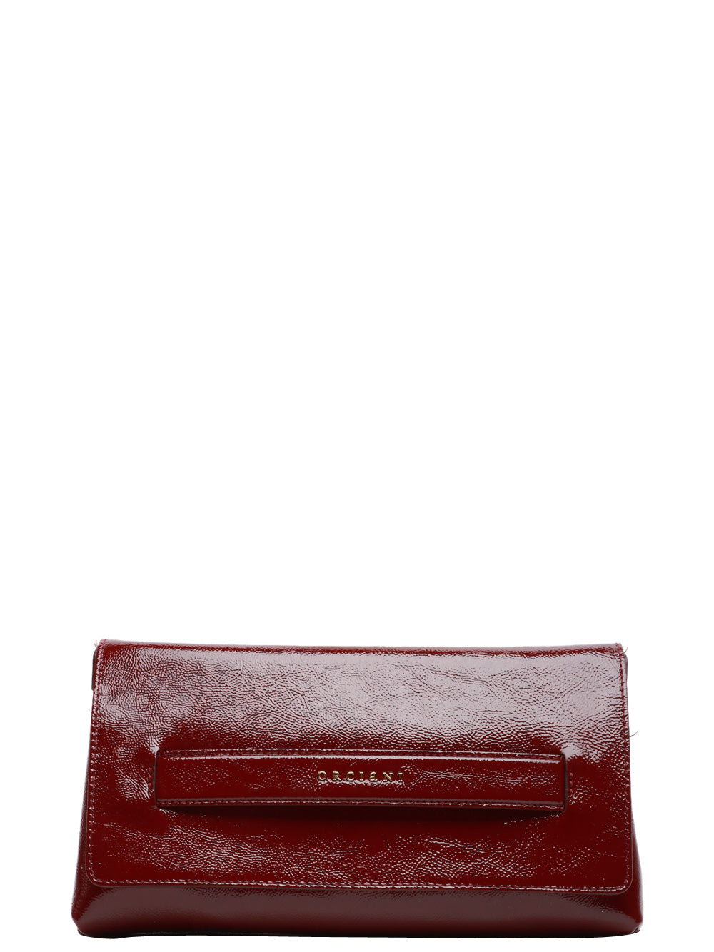 ORCIANI Borsa Pochette Gossip in Pelle Bordeaux Bordeaux