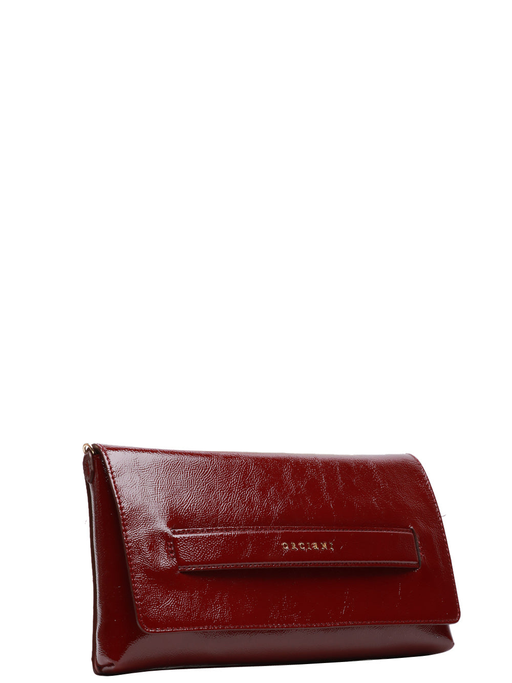 ORCIANI Borsa Pochette Gossip in Pelle Bordeaux Bordeaux